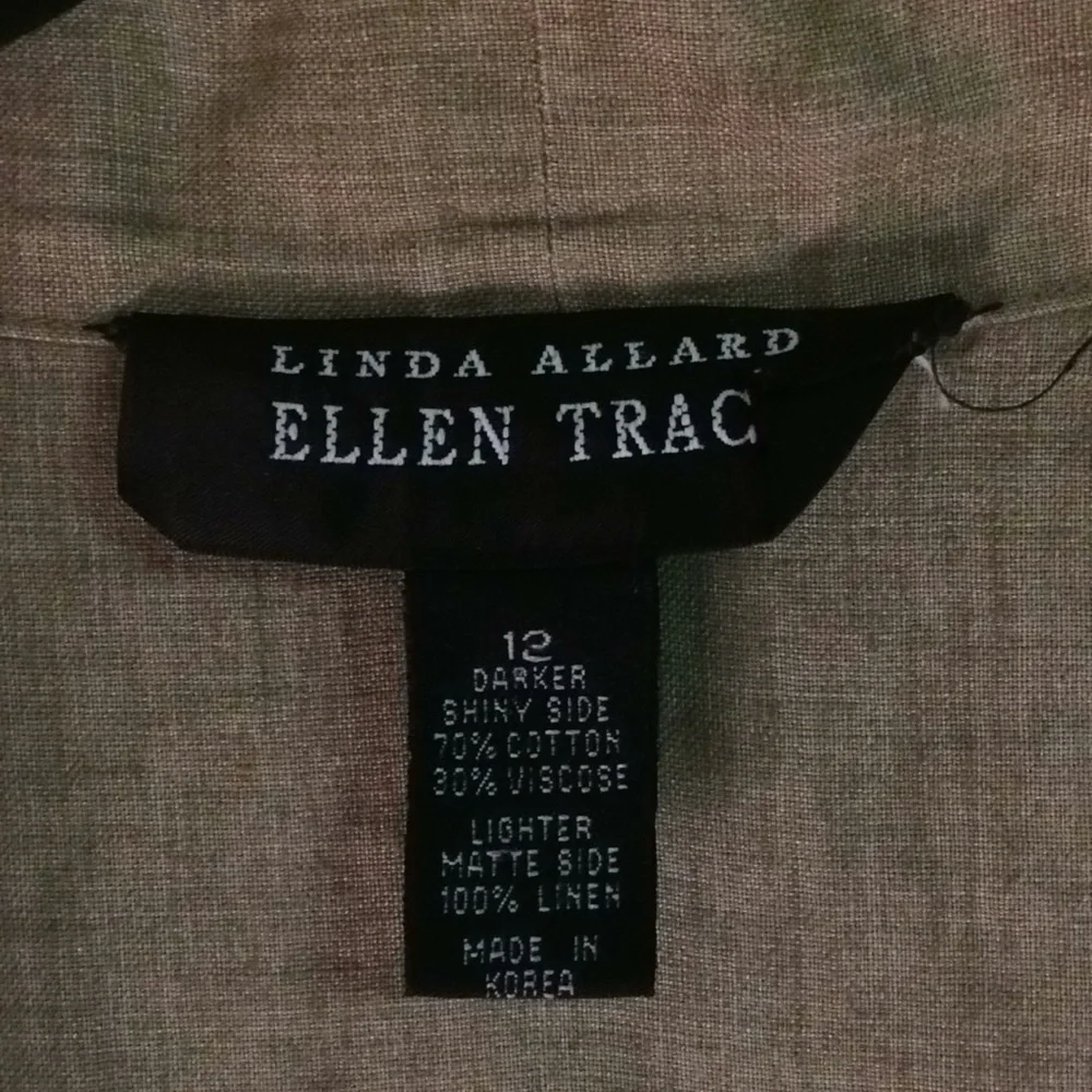 Linda Allard Ellen Tracy silk linen jacket - Picture 2 of 6